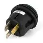 BONATECH 12V 20A Round Toggle Switches Power Metal Push Button Toggle Switch Socket Plug Latching Black Shell On-Off Control for Car Truck Race Cars RV