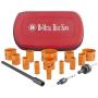 Bi-Metal Hole Saw Kit, 16-Piece 3/4 Inch To 3 Inch Heavy Duty Steel Corn Hole Drilling Cutter Set with Drill Bit Adapter & Extension for Cutting Wood, Plastic, Aluminum, Metal Stainless Steel(SILIVN) Bi-Metal Hole Saw Kit, 16-Piece 3/4 Inch To 3 Inch Heavy Duty Steel Corn Hole Drilling Cutter Set with Drill Bit Adapter & Extension for Cutting Wood, Plastic, Aluminum, Metal Stainless Steel(SILIVN)