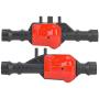 Woyisisi Rc Accessory RC Upgrade Parts Metal Front&Rear Axle Housing for Traxxas TRX4 1/10 Model Car (01)