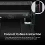 Dual Monitor Stand Riser with 8 USB 3.0 Hub Ports, Aluminum Strong&Sturdy for Computer, TV, PC, Printer, Multi Media Speaker-Multifunctional Desktop Organizer
