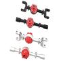 EAPTS WPL B1 B14 B16 B24 B36 C24 C14 RC Car Spare Part Upgrade Metal Front and Rear Axle Housing (Black)