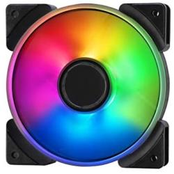 Fractal Design Prisma AL-12 – 120mm Silent Computer Fan - PWM Control - Six LEDs - ARGB - Optimized for Silent Computing - High Airflow - LLS Bearings - TripWire Technology - RGB (3-Pack)