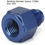 Oil Inlet Restrictor, Premium Metal 4AN Inline Oil Inlet Restrictor Straight Fitting 4AN Male to 4AN Female 0.035in