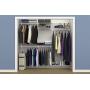 ClosetMaid 22875 ShelfTrack 5ft. to 8ft. Adjustable Closet Organizer Kit, White