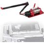 Woyisisi RC Winch Controller, Metal Electric Winch Parts Accessory with Switch Remote Control Panel for 1/10 RC Crawler Climbing Car(Red)