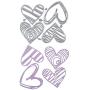 3.6 by 3.1 Inches Love Heart Metal Cutting Dies for Scrapbooking Card Making Valentines Day Craft Dies (LZ073102)