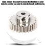 Vbest life 27Teeth Metal Motor Pinion Gear RC Model Car Upgrade Part Replacement Fit for Wltoys 1/14 144001 Vbest life 27Teeth Metal Motor Pinion Gear RC Model Car Upgrade Part Replacement Fit for Wltoys 1/14 144001