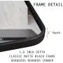 EPRICA Wall Mirror for Bathroom, Rectangle Mirror with 1” Black Metal Frame for Bathroom, Entryway, Living Room & More, Hangs Horizontal Or Vertical (30 x 20”) EPRICA Wall Mirror for Bathroom, Rectangle Mirror with 1” Black Metal Frame for Bathroom, Entryway, Living Room & More, Hangs Horizontal Or Vertical (30 x 20”)