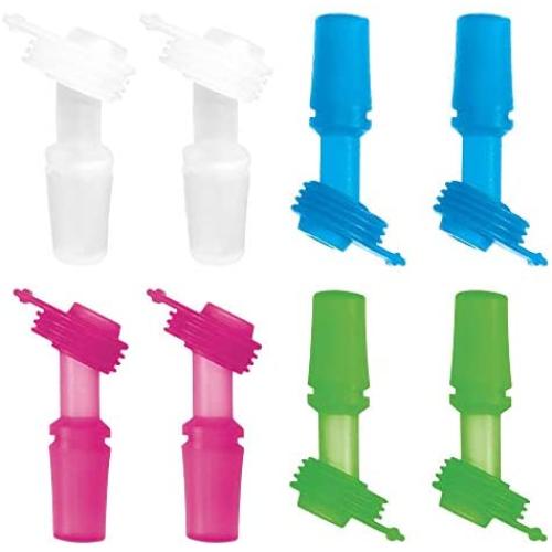 The Mass Replacement Bite Valve Set for CamelBack Eddy Kids Water Bottle 8pack (Colorful 8Pack)