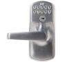 Schlage FE575 PLY 626 ELA Plymouth Keypad Entry with Auto-Lock and Elan Levers, Brushed Chrome