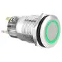 ESUPPORT Stainless Steel 12V 5A Car Auto Boat Green Angel Eye LED Light Lamp Metal Push Button Rocker Toggle Switch On Off
