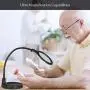 Brightech LightView Pro Flex Magnifying Lamp - 2 in 1 Clamp Table & Desk Lamp Energy Saving LED Ultra Bright Daylight Light, Great for Reading, Hobbies, Crafts, Workbench- Black Brightech LightView Pro Flex Magnifying Lamp - 2 in 1 Clamp Table & Desk Lamp Energy Saving LED Ultra Bright Daylight Light, Great for Reading, Hobbies, Crafts, Workbench- Black