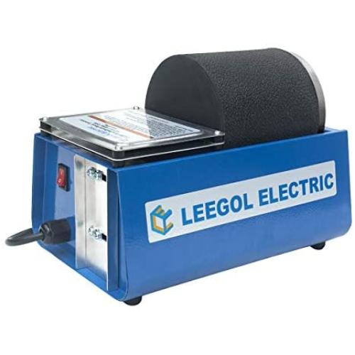 Leegol Electric Hobby Rock Tumbler Machine - Single Drum 3LB Rotary Rock Polisher (Single Barrel)