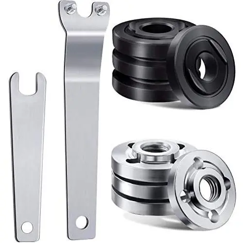 100mm Angle Grinder Replacement Parts - Angle Grinder Spanner wrench, Grinder Inner Flange Nut & Grinder Outer Flange Nut Compatible with Makita and Ryobi