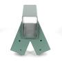 ECOTRIC Heavy Duty Steel A-Frame Swing Set Mounting Bracket Green w/ Mounting Hardware (2 Brackets)