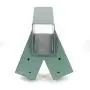 ECOTRIC Heavy Duty Steel A-Frame Swing Set Mounting Bracket Green w/ Mounting Hardware (2 Brackets)