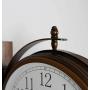 Bestime 17inch Metal Case Double Side Clock. Antique Copper Look. Indoor/Outdoor Garden