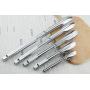 HINMAY Stainless Steel Spring Locking Food Tong Set Utility Metal Tongs for Serving Cooking Grilling and Barbeque (9 12 14 Inch 3 Pieces)
