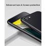 DTTO Compatible with iPhone SE Case 2020, Clear Soft TPU Cover Case [Lightening Series] with Metal Luster Edge for iPhone 7/8/SE 2020, 4.7 inch, Black