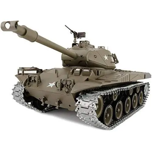 Modified Edition 1/16 2.4ghz Remote Control US M41A3 Walker Bulldog Tank Model(360-Degree Rotating Turret)(Steel Gear Gearbox)(3800mah Battery)(Metal Tracks &Sprocket Wheel) Modified Edition 1/16 2.4ghz Remote Control US M41A3 Walker Bulldog Tank Model(360-Degree Rotating Turret)(Steel Gear Gearbox)(3800mah Battery)(Metal Tracks &Sprocket Wheel)