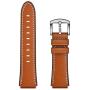 EloBeth 44mm Band Case Compatible with Apple Watch Band 44mm Series 6/5/4 & Apple Watch SE 44mm Bands, Genuine Leather Bands & Metal/PC Protective Case for iWatch Series 6/5/4/SE 44mm (Brown/Silver)