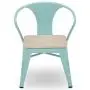 Delta Children Bistro 2-Piece Chair Set, Eggshell Aqua with Driftwood