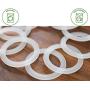 Platinum Silicone Sealing Rings Gaskets for Leak Proof Mason Jar Lids (10 Pack, Regular Mouth)
