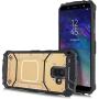 Compatible with Samsung Galaxy A6 2018, Feather Light Aluminum Metal Rugged Cover, Defender Case for Samsung Galaxy A6 SM-A600A 2018 [Value Bundle] (Gold)