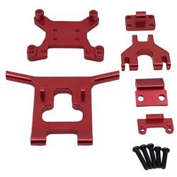 freneci RC Car Upgrade Parts Metal Front Guard Bumper for Wltoys 124018 1/12 Scale Remote Control Cars Accessories - Red