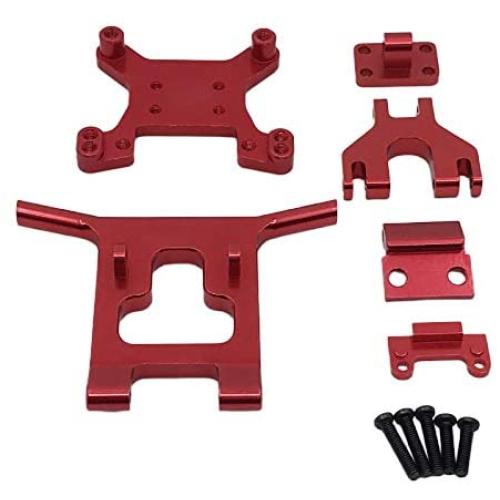freneci RC Car Upgrade Parts Metal Front Guard Bumper for Wltoys 124018 1/12 Scale Remote Control Cars Accessories - Red