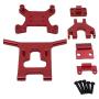 freneci RC Car Upgrade Parts Metal Front Guard Bumper for Wltoys 124018 1/12 Scale Remote Control Cars Accessories - Red
