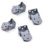 Nonstops 4Pcs Set Front Left Right Upper Lower Door Hinge Silver for Datsun 620 Pick Up Truck 1972 1973 1974 1975 1976 1977 1978 1979