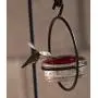 Best Small Hanging Hummingbird Feeder - Beautiful Glass & Decorative Metal Design - Attracts Hummers Like Crazy - 100% Guaranteed!