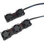 JMT M.2 NVME NGFF Heatsink SSD Cooler with 20mm Powerful Cooling Fan for Desktop PCIE M.2 2280 22110SSD with Thermal Pad (Black for 22110)