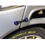 iJDMTOY Universal Fit Blue Finish JDM Quick Release Fastener Kit Compatible With Car Bumper Trunk Fender Hatch Lid