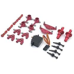 Baoer RC Car Accessories,Wltoys Metal Full Set Upgrade for 1/28 P929 P939 K979 K989 K999 k969 RC Car Parts red