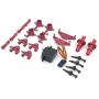 Baoer RC Car Accessories,Wltoys Metal Full Set Upgrade for 1/28 P929 P939 K979 K989 K999 k969 RC Car Parts red