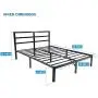 V&LX 14 inch Tall Heavy-Duty Steel Slats/1.0T Steel Frame/V1402/ Head Support/Bed Frame/Platform Bed (Queen) V&LX 14 inch Tall Heavy-Duty Steel Slats/1.0T Steel Frame/V1402/ Head Support/Bed Frame/Platform Bed (Queen)