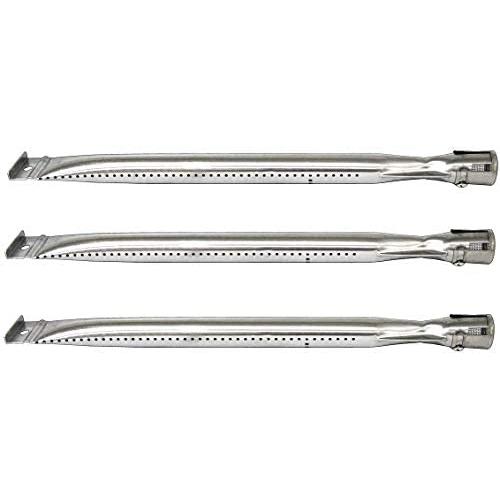Hongso 15'' x 1''(3-Pack) Universal Stainless Steel Burner for Charbroil 640-01303702-3 and Kenmore 146.16222010, Grill Master, Nexgrill & Uberhaus Gas Grill Models, SBF221
