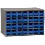 Akro-Mils 28-Drawer Steel Parts Craft Storage Cabinet Hardware Organizer, 19228, (17-Inch W x 11-Inch D x 11-Inch H), Gray Cabinet, Blue Drawers Akro-Mils 28-Drawer Steel Parts Craft Storage Cabinet Hardware Organizer, 19228, (17-Inch W x 11-Inch D x 11-Inch H), Gray Cabinet, Blue Drawers