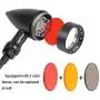PBYMT Motorcycle Bullet Style Turn Signal Light Red Lamp Compatible for Chopper Bobber Cruiser Honda Suzuki Kawasaki Yamaha Harley BMW More (Black Housing) PBYMT Motorcycle Bullet Style Turn Signal Light Red Lamp Compatible for Chopper Bobber Cruiser Honda Suzuki Kawasaki Yamaha Harley BMW More (Black Housing)