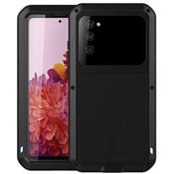 Galaxy S20 FE 5G Metal Case, Samsung S20 FE Bumper, Heavy Duty Military Shockproof Rugged Defender Silicone Armor Cover Protective Outdoor Men Shell for Samsung Galaxy S20 FE 5G 2020 - Black