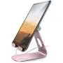 Tablet Stand Adjustable, Lamicall Tablet Stand : Desktop Stand Holder Dock Compatible with Tablet Such as iPad 2018 Pro 9.7, 10.5, Air Mini 4 3 2, Kindle, Nexus, Tab, E-Reader (4-13) - Rose Gold