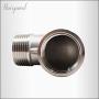 Horiznext npt 1'' male to female stainless steel cast elbow adapter, mechanical coupling used on metal tubing (pack of 2)