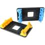 ToToT 2set AMD Plastic CPU Fan Stand Bracket Base 940AM2/FM1/FM2 Universal Base Black Bracket with Blue/Yellow Shim
