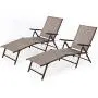 Finefind Adjustable Chaise Lounge Chair Recliner Outdoor Folding Lounge Chair Chaise Lounge Chair Recliner Patio Pool Sun Loungers Chair New, 2 Packs Finefind Adjustable Chaise Lounge Chair Recliner Outdoor Folding Lounge Chair Chaise Lounge Chair Recliner Patio Pool Sun Loungers Chair New, 2 Packs