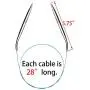 Circular Knitting Needles Set Round Needle Metal Magic Loop 40 Inch Size 15 13 11 10 9 8 7 6 5 4 2 0