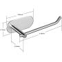 YIGII Adhesive Toilet Paper Holder - MST001 Self Adhesive Toilet Roll Holder for Bathroom Kitchen Stick on Wall Stainless Steel Brushed