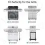 MONIBAQ 6 Pcs Flame Tamers for Nexgrill 720-0830H 720-0896 720-0896B 720-0898 720-0783E Replacement Parts, Porcelain Steel Heat Plate Shields for Nexgrill Deluxe 6 Burner, for Grill Master 720-0697 MONIBAQ 6 Pcs Flame Tamers for Nexgrill 720-0830H 720-0896 720-0896B 720-0898 720-0783E Replacement Parts, Porcelain Steel Heat Plate Shields for Nexgrill Deluxe 6 Burner, for Grill Master 720-0697
