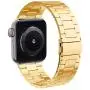iiteeology Compatible with Apple Watch Band 40mm 38mm, Upgraded Version Solid Stainless Steel Band Business Replacement iWatch Strap for Apple Watch Series 6/5/4/3/2/1/SE - Yellow Gold